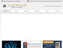 Tablet Screenshot of eastwoodbaptistchurch.com
