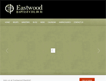 Tablet Screenshot of eastwoodbaptistchurch.org